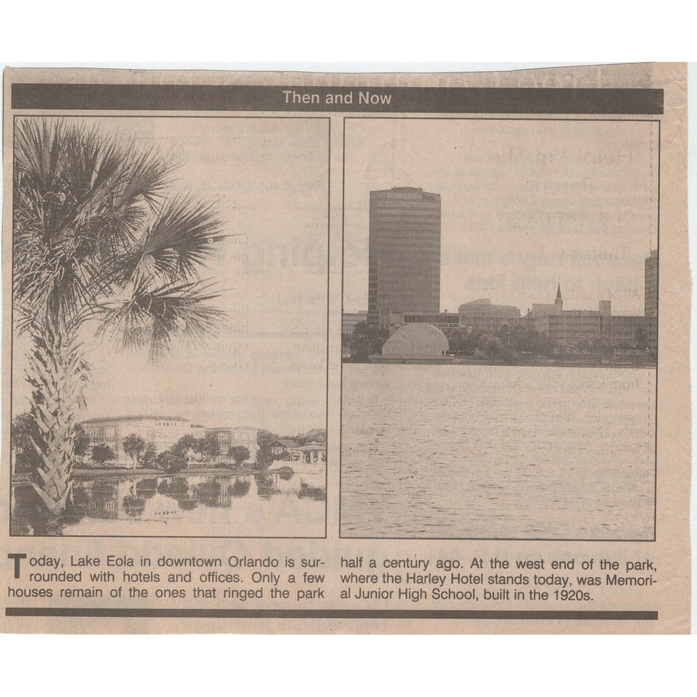 17 Vintage Orlando Sentinel Then and Now Retrospective Photo Newsclippings Lot - Picture 4 of 16